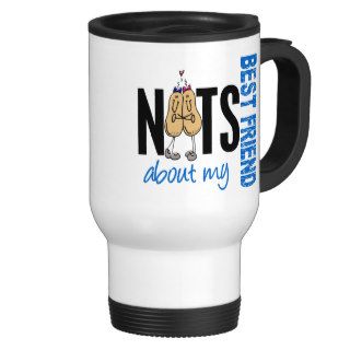 Nuts About My Best Friend 1 Blue Mugs