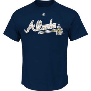 Atlanta Braves Majestic MLB Camo Wordmark T Shirt