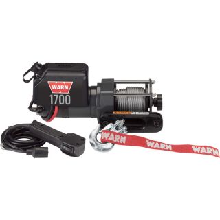 WARN Utility Winch   1700 Lb. Capacity, 12 Volt DC, Model Warn 1700 DC