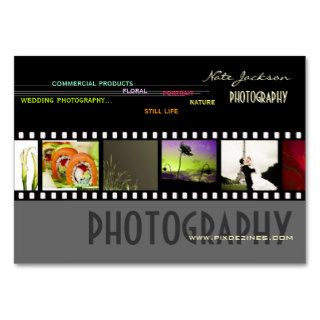 Custom Portfolio business cards photos template