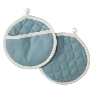 Threshold Pot Holder Set of 2   Country Blue