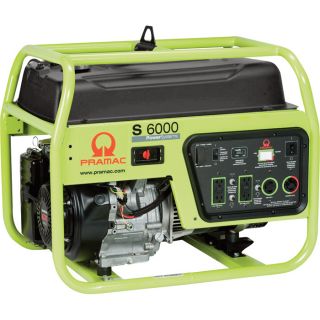 Pramac Portable Generator   6000 Surge Watts, 5300 Rated Watts, Model S6000
