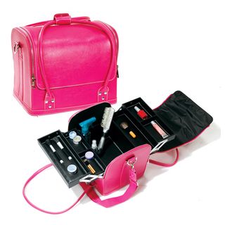 Seya Pink Roll Top Makeup Case with Straps Seya Makeup Cases