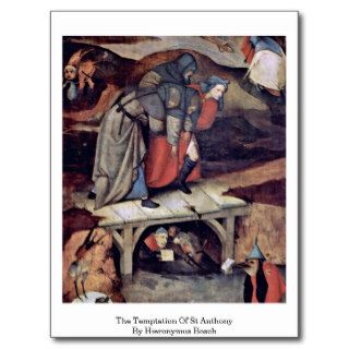 The Temptation Of St Anthony By Hieronymus Bosch Postcards
