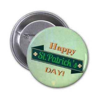 Green Saint Patricks day Banner Button