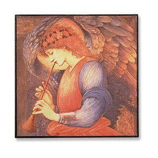 Angel with Trumpet Plaque Classic Art Reproduction   Decorative Plaques