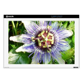 Passiflora Against Green Foliage In A Garden Laptop Skins