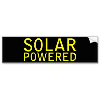solar powered bumper sticker