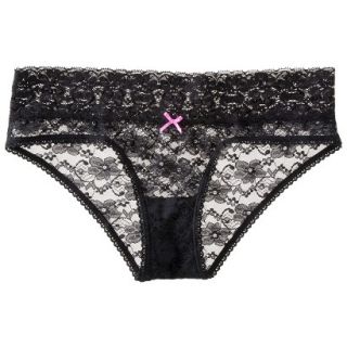 Xhilaration Juniors All Over Lace Hipster   Black S