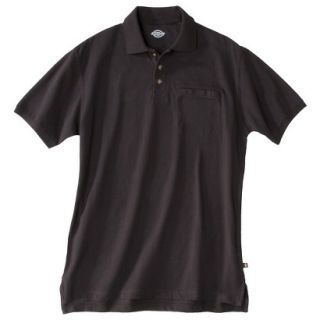 Dickies Mens Relaxed Fit Mini Pique Polo   Black M