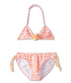 Kate Mack Tahitian Sunset Swim Bikini Girls Swimwear Sets (Coral)
