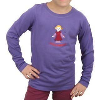 Adelheid   Glücksmarie Kinder T Shirt langarm, lila, Größe116/122 Bekleidung