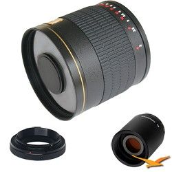 Rokinon 800mm F8.0 Mirror Lens for Samsung NX with 2x Multiplier (Black)   800M 