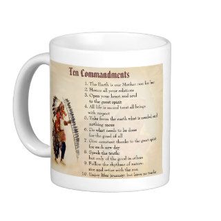Native American Ten Commandments Mug