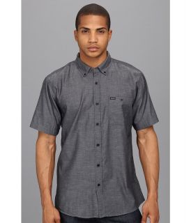 Brixton Central S/S Woven Mens Short Sleeve Button Up (Black)