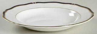 Wedgwood Royal Lapis  Large Rim Soup Bowl, Fine China Dinnerware   Bone, Blue La