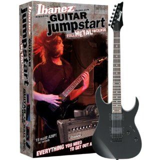 Ibanez GRG121EXJ BKN GIO Jumpstart E Gitarrenset mit Verstärker und Zubehör, schwarz Musikinstrumente