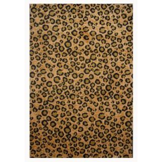 LA Rug Inc. Supreme Leopard Brown and Black 7 ft. 10 in. x 11 ft. 3 in. Area Rug TSC 048 0811