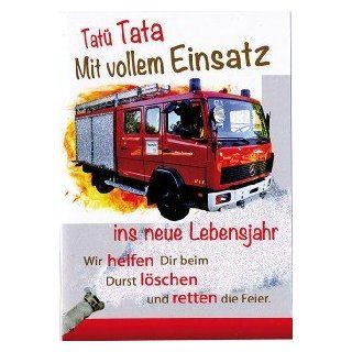 Geburtstagskarte Spruch ° SUE 51 P124 Feuerwehr VE5 Bürobedarf & Schreibwaren