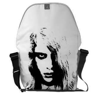 Zombie Girl Large Messenger Bag