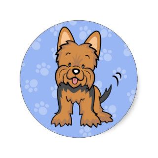 Cute Cartoon Dog Yorkie Sticker
