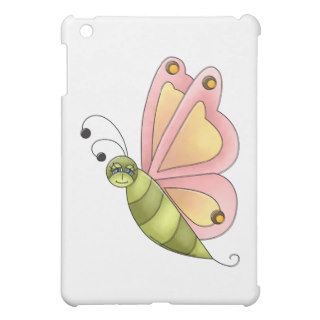 Beautiful Pink & Green Butterfly iPad Mini Cases