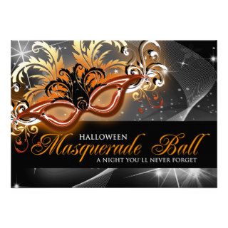 Halloween Masquerade Ball Invitations