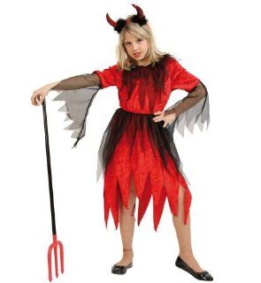 Teufel Rubina Kinder Kostüm Mädchen Gr 116 Spielzeug