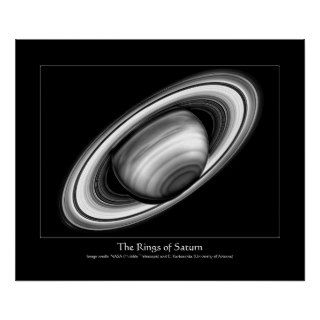 The Rings of Gas Giant Saturn   solar system image Posters