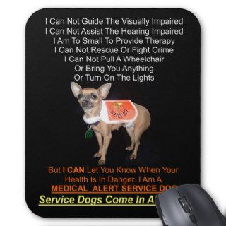 Service Dogs Come In All Sizes Mouse Pad