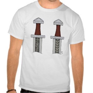 Viking Sword Pattern Welding T Shirt