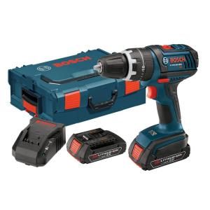 Bosch 18 Volt Lithium Ion 1/2 in. Cordless Standard Duty Hammer Drill and Driver Kit with L Boxx2 DISCONTINUED HDS181 02L