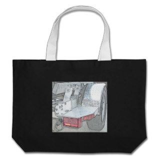 Silver "Take to the Road" Graphic Canvas Bag