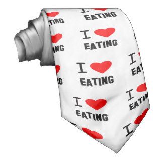 I Heart eating Neck Tie