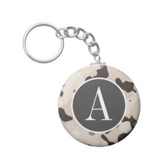Almond Color Camo; Camouflage Keychain