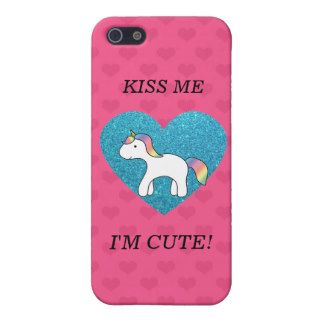 Kiss me I'm cute baby unicorn iPhone 5 Case