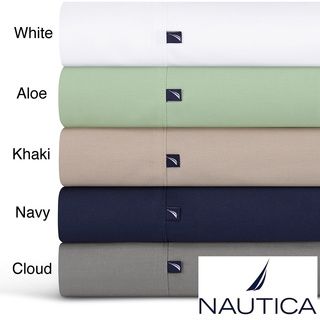 Nautica 100 percent Cotton 300 Thread Count Sheet Set or Pillowcase Separates Nautica Sheets