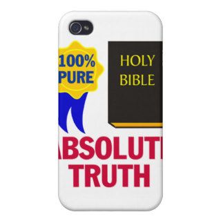 Absolute Truth Christian bible gift design iPhone 4 Cases