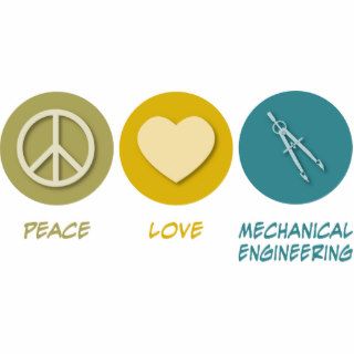 Peace Love Mechanical Engineering Cut Outs