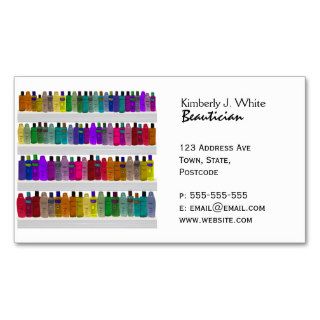 Soap Bottle Rainbow   for bathrooms, salons etc Business Cards