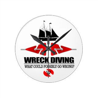 Wreck Diving (What Could Possibly Go Wrong?) Wallclock