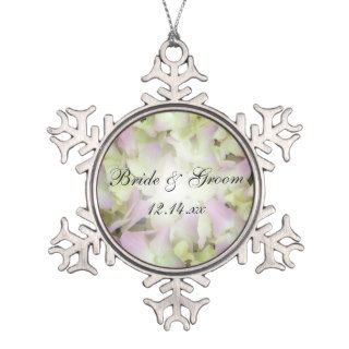 Almost Pink Hydrangea Wedding Ornament