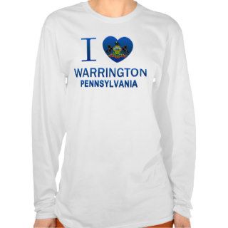 I Love Warrington, PA T shirts