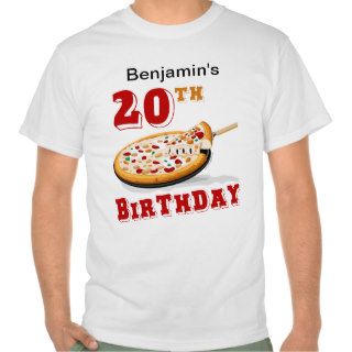 20th Birthday Pizza Party T shirts