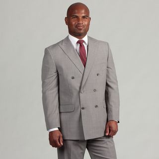 MICHAEL Michael Kors Men's Light Grey Pinstriped Double Breasted Wool Suit Michael Kors Suits