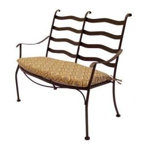 Plantation Patterns Camden Patio Settee with Espresso Cushion DISCONTINUED 8602000 0120157