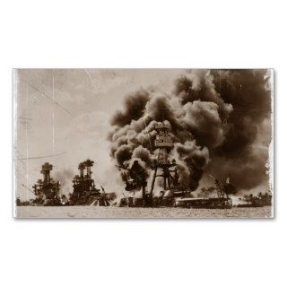 Attack on Pearl Harbor Business Card Template