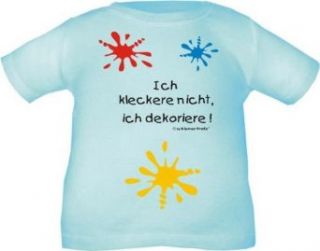 Kinder T Shirt ICH KLECKERE NICHT, ICH DEKORIERE / Größe 60   164 in 5 Farben Bekleidung