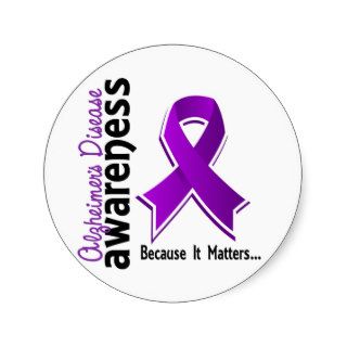 Alzheimer's Disease Awareness 5 Stickers