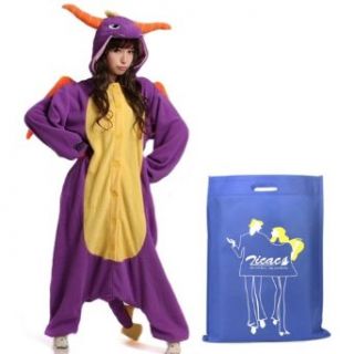 Zicac Kostüm Drache Dragon Tier Cosplay für Kinder und Erwachsene Pyjamas Pyjamas Nachtwäsche Schlafanzug cosplay kostüme Bekleidung
